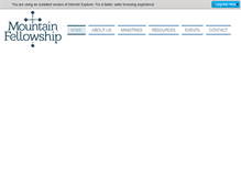 Tablet Screenshot of mtnfellowship.org